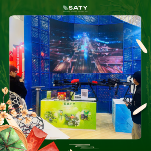 Quầy trưng bày các sản phẩm SATY