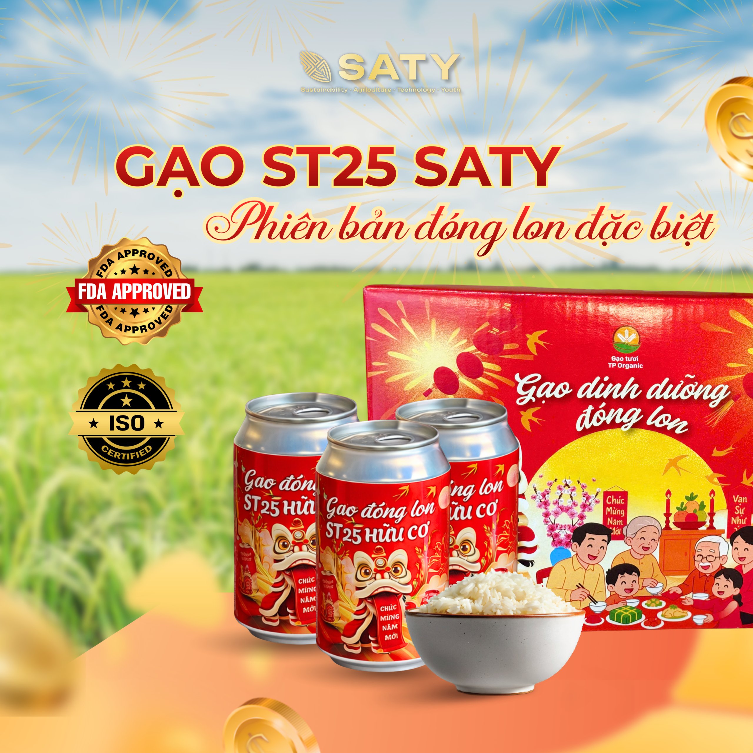 GẠO ĐÓNG LON
