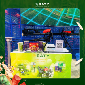 Quầy trưng bày các sản phẩm SATY