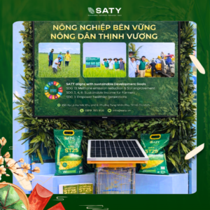 Quầy trưng bày các sản phẩm SATY