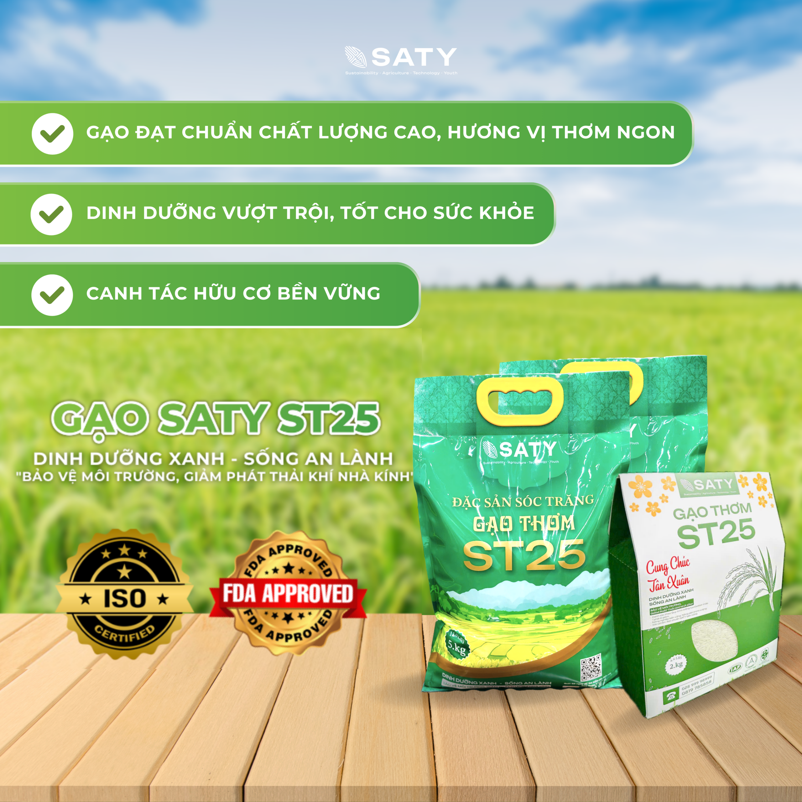 GẠO ST25 SATY